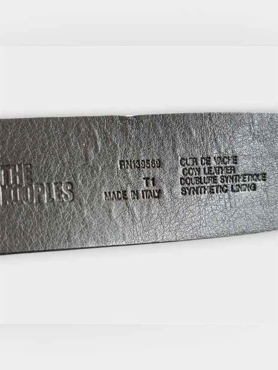 The Kooples Black Leather Belt with Decorative Silver-Tone Western Buckle main image 9